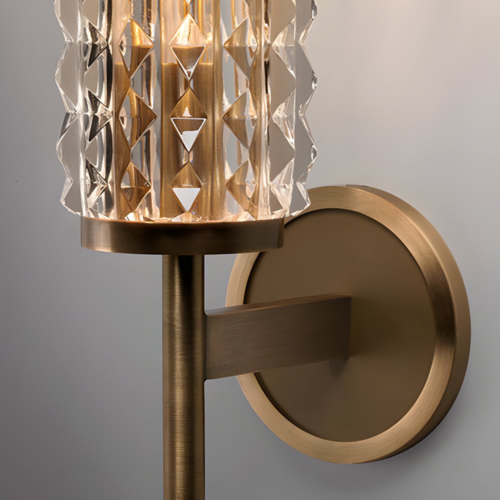WINTHROP COPPER-FRAMED GLASS WALL SCONCE FOR INTERIOR AMBIENCE