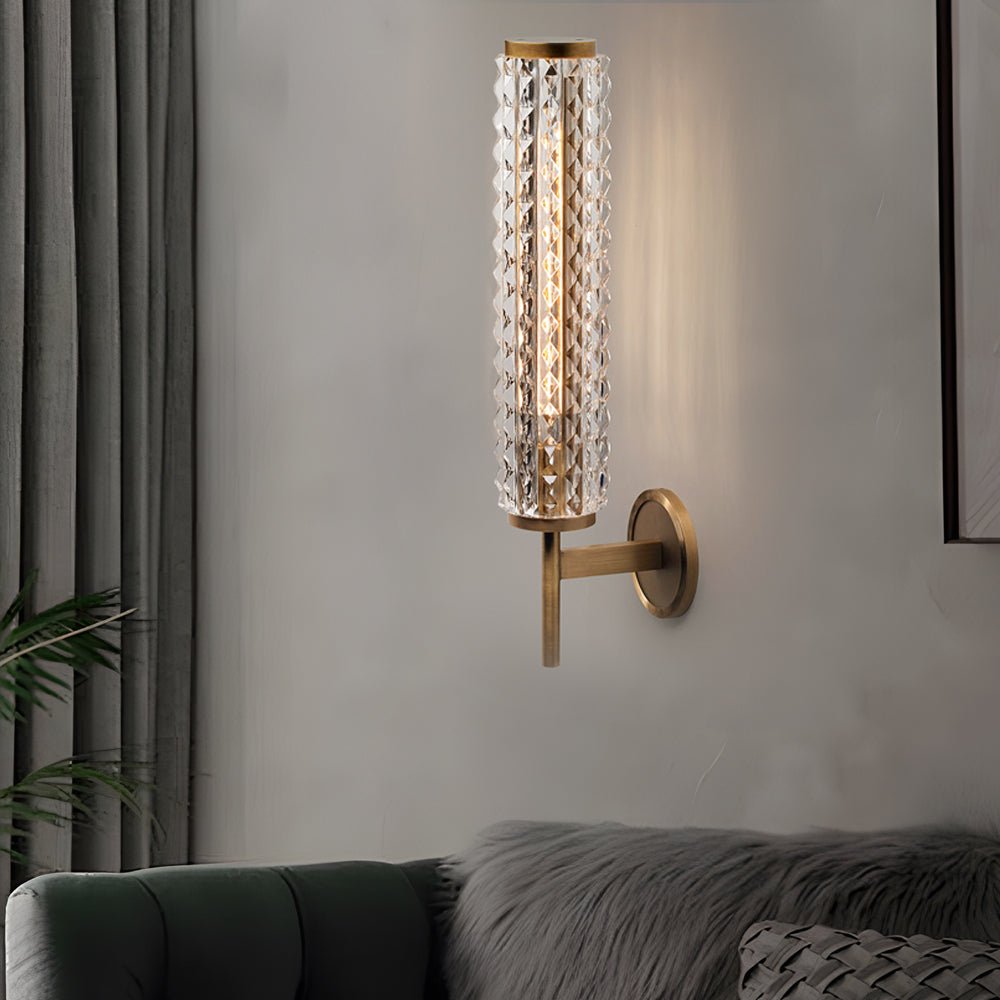 WINTHROP COPPER-FRAMED GLASS WALL SCONCE FOR INTERIOR AMBIENCE