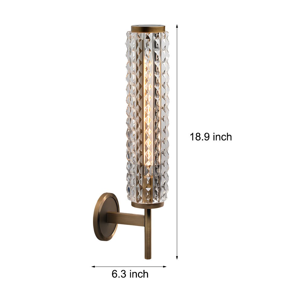 WINTHROP COPPER-FRAMED GLASS WALL SCONCE FOR INTERIOR AMBIENCE
