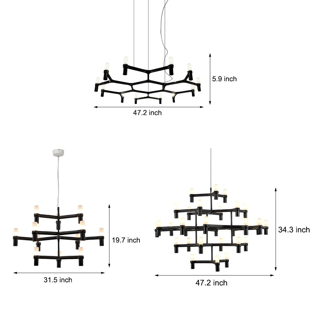 THISTLEWOOD ARTISANAL GEOMETRIC LED CEILING LIGHT
