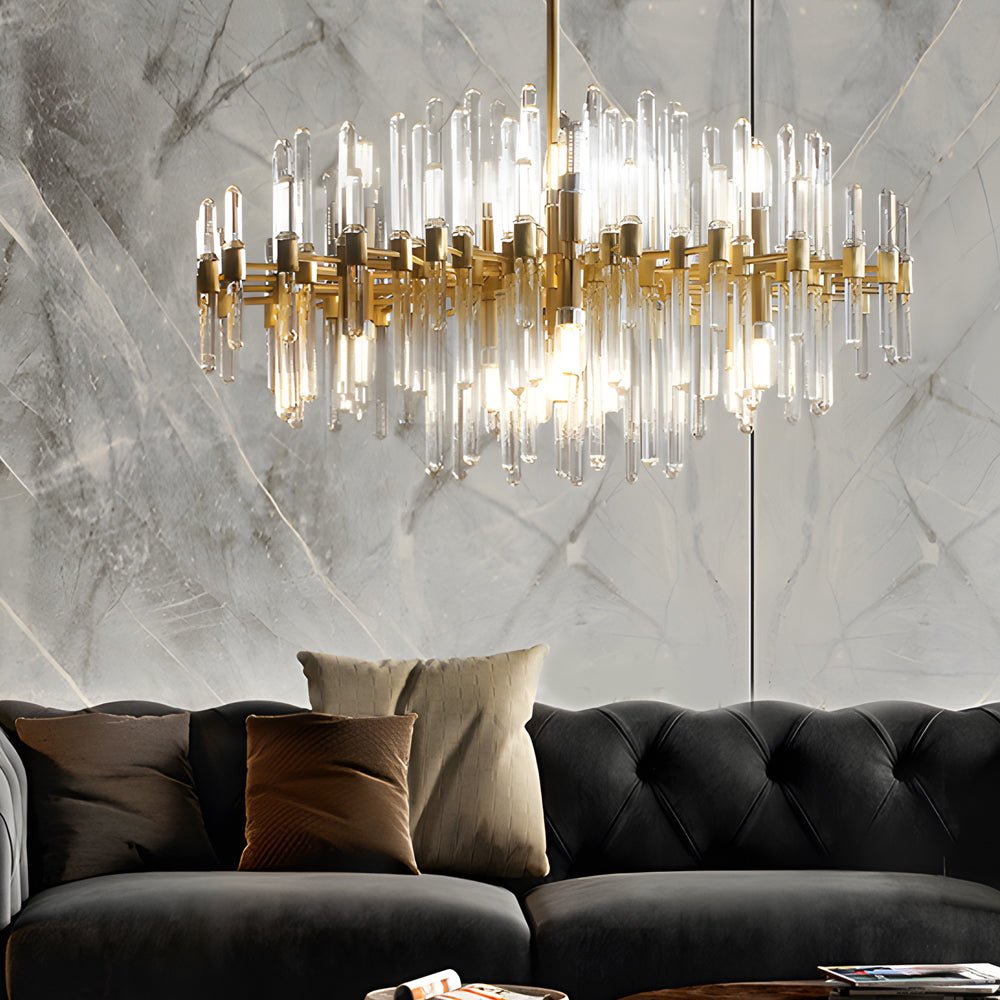 WINTERBOURNE COPPER TUBE ILLUMINATION CHANDELIER