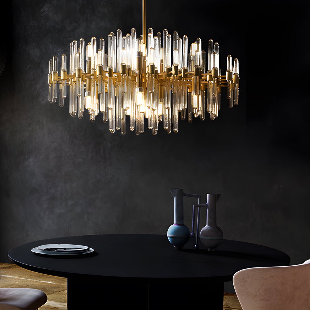 WINTERBOURNE COPPER TUBE ILLUMINATION CHANDELIER
