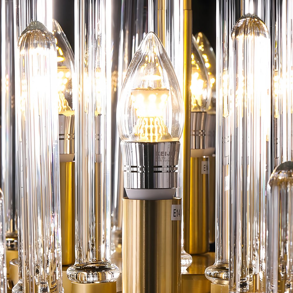 WINTERBOURNE COPPER TUBE ILLUMINATION CHANDELIER