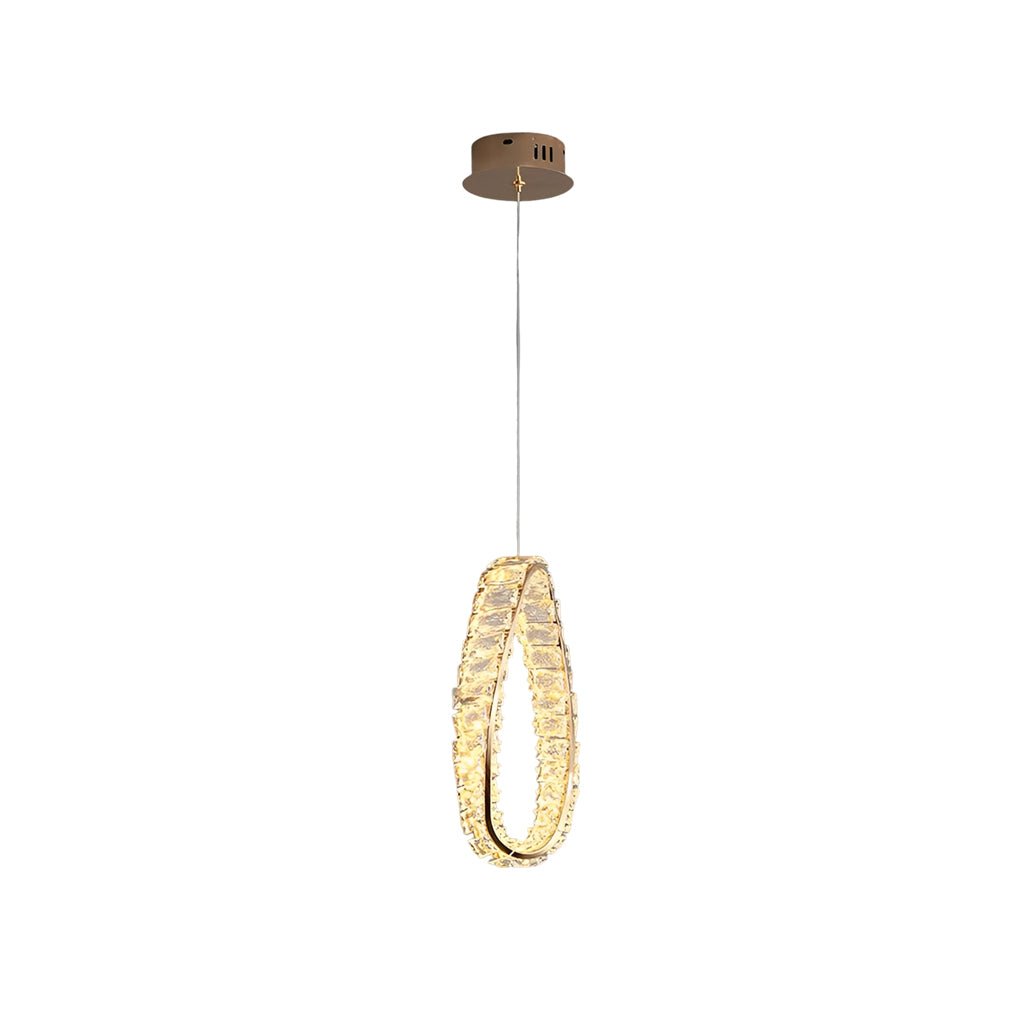 BRIDGEMAN CRYSTAL RING LUMINAIRE WITH TRIPLE DIMMING FEATURE