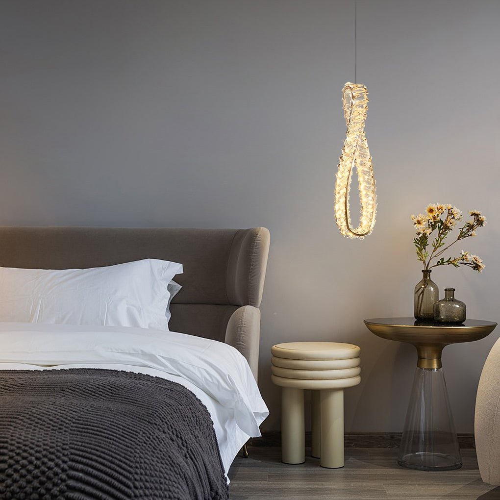 BRIDGEMAN CRYSTAL RING LUMINAIRE WITH TRIPLE DIMMING FEATURE