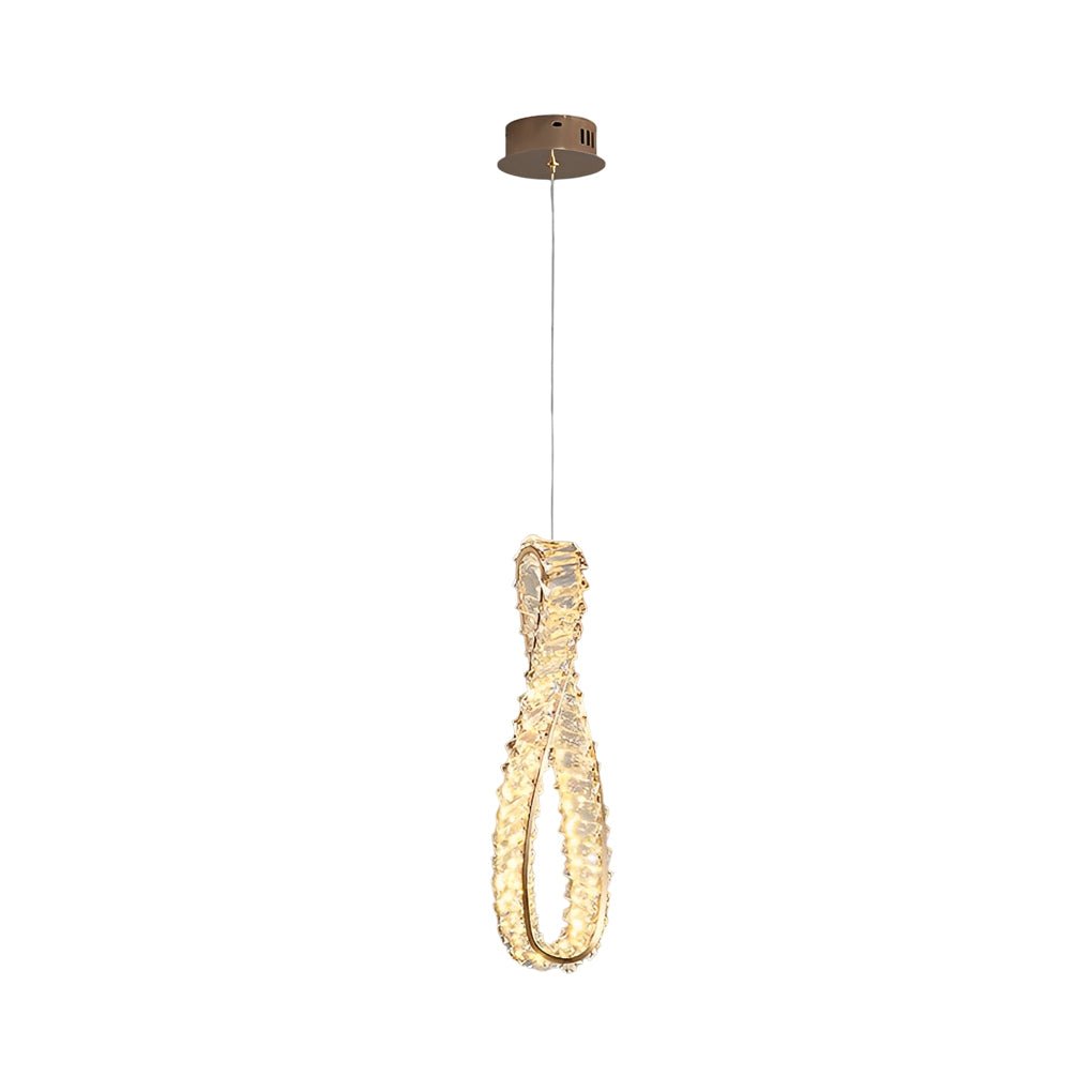 BRIDGEMAN CRYSTAL RING LUMINAIRE WITH TRIPLE DIMMING FEATURE