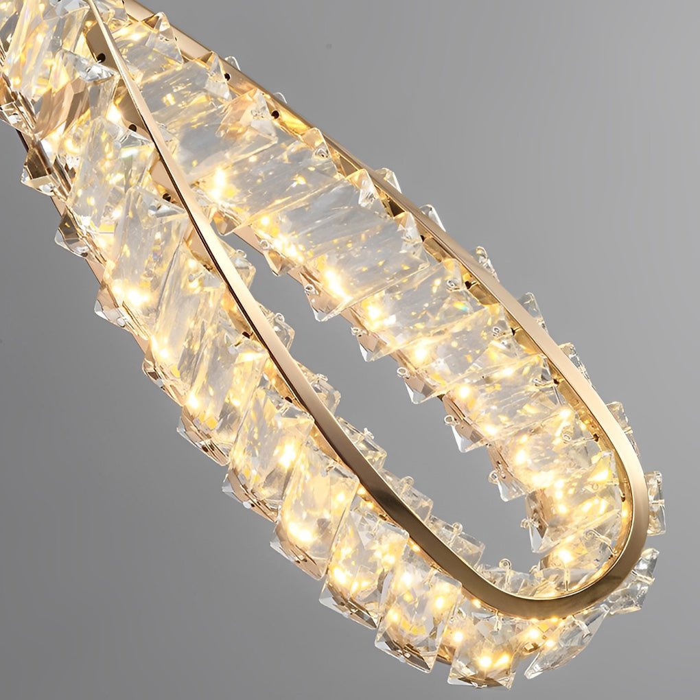 BRIDGEMAN CRYSTAL RING LUMINAIRE WITH TRIPLE DIMMING FEATURE
