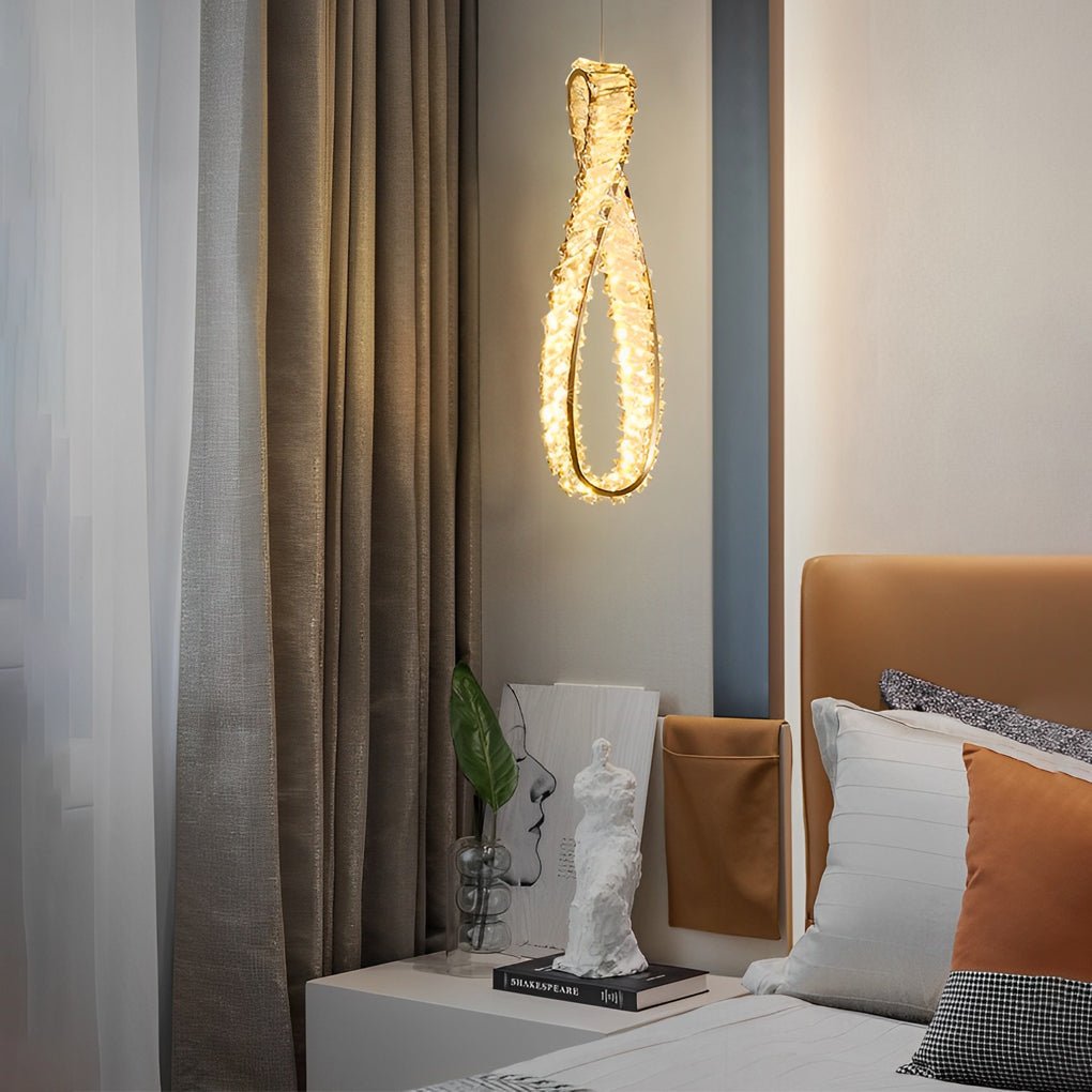 BRIDGEMAN CRYSTAL RING LUMINAIRE WITH TRIPLE DIMMING FEATURE