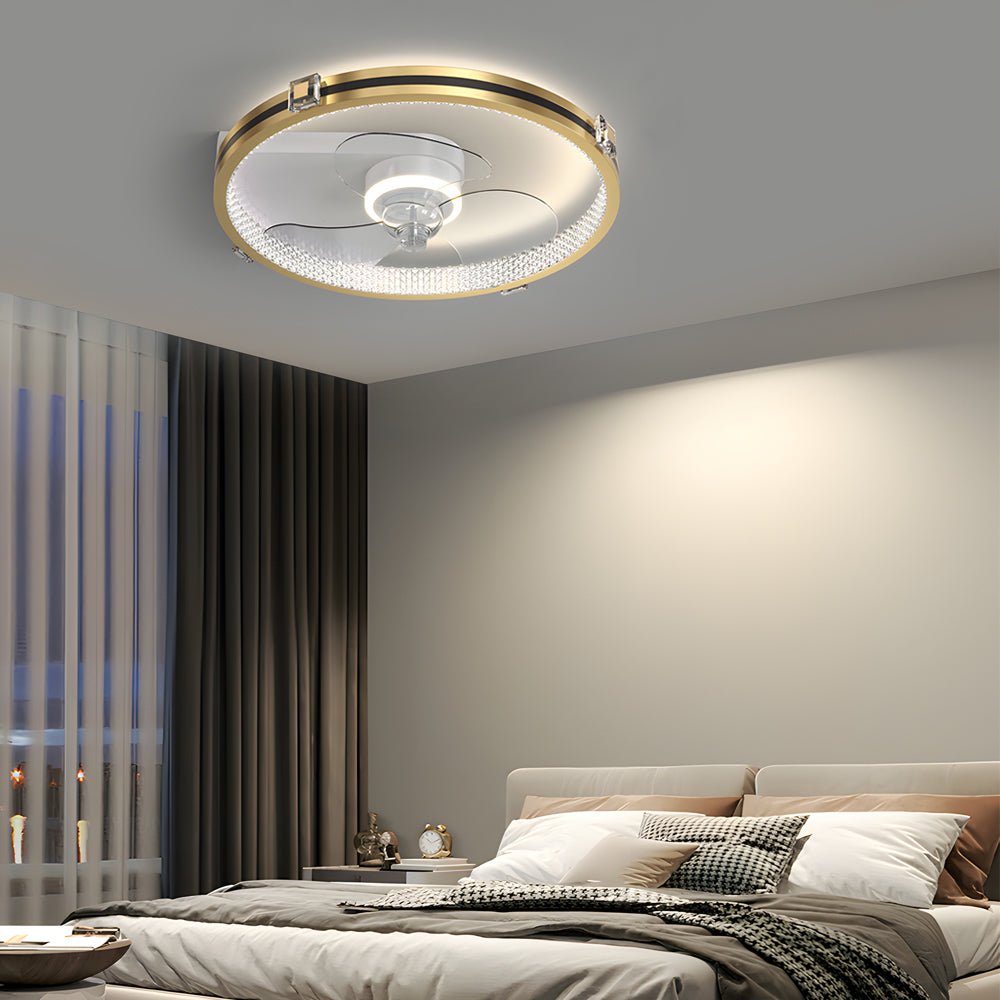 WINDSOR GLEAM LED TRIPLE DIMMER CEILING FAN WITH ILLUMINATION