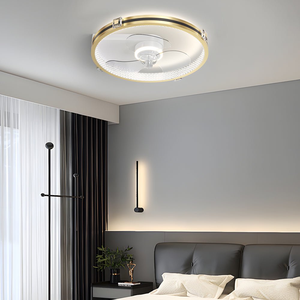 WINDSOR GLEAM LED TRIPLE DIMMER CEILING FAN WITH ILLUMINATION