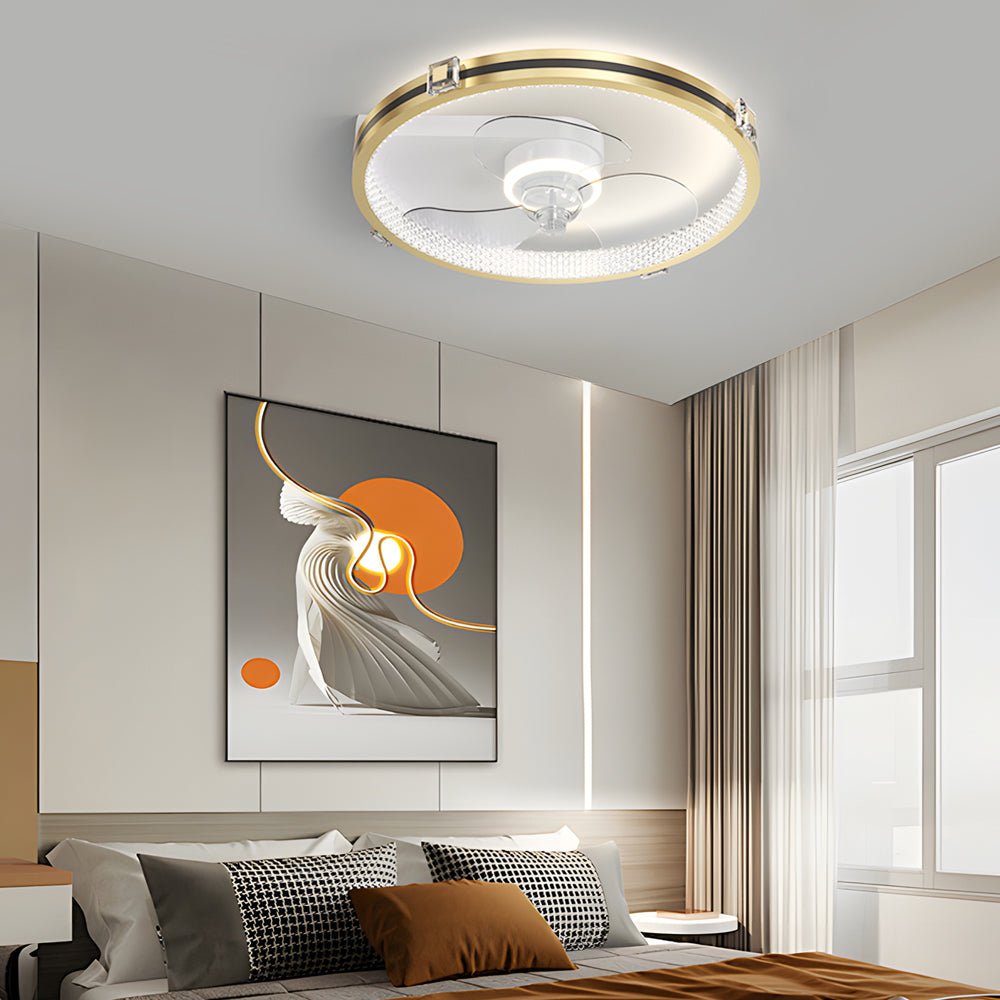 WINDSOR GLEAM LED TRIPLE DIMMER CEILING FAN WITH ILLUMINATION