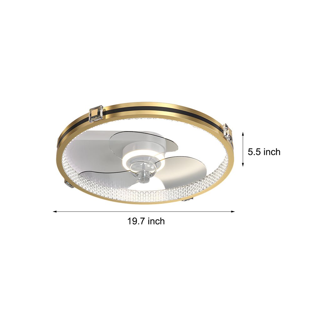 WINDSOR GLEAM LED TRIPLE DIMMER CEILING FAN WITH ILLUMINATION