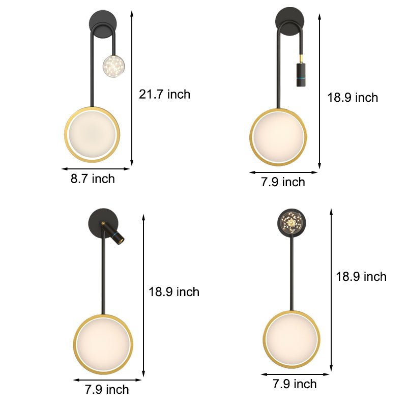 WINDSOR STARLIGHT TRIO DIMMABLE WALL SCONCE WITH FOCAL SPOTLIGHTS