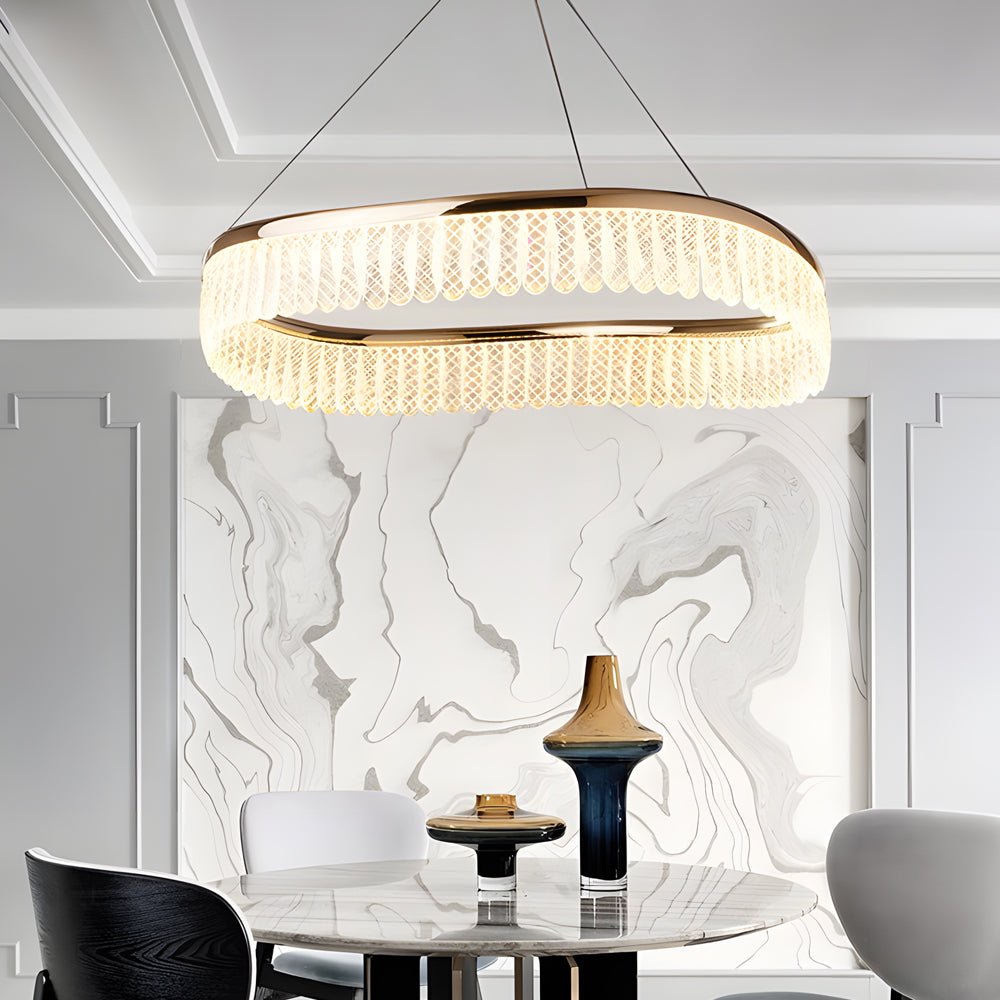 CARLISLE CRYSTAL TRILOGY DIMMING CHANDELIER