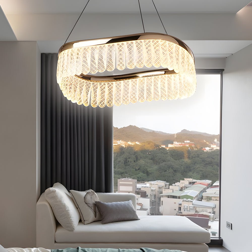 CARLISLE CRYSTAL TRILOGY DIMMING CHANDELIER