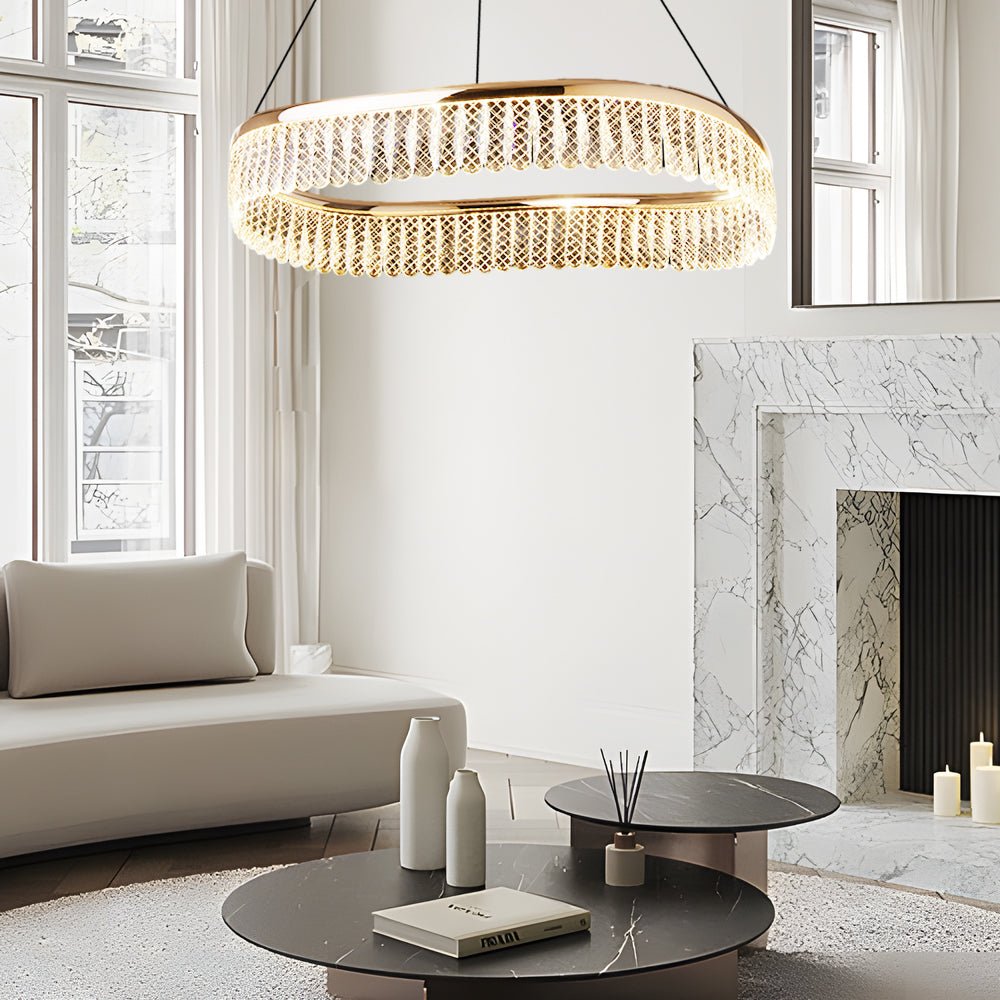 CARLISLE CRYSTAL TRILOGY DIMMING CHANDELIER