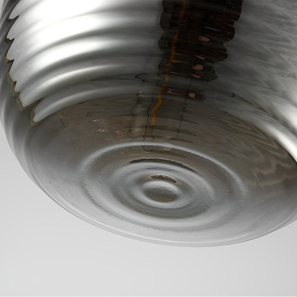 RAVENSTEAD GLASS TWISTED SPIRAL PENDANT LIGHT