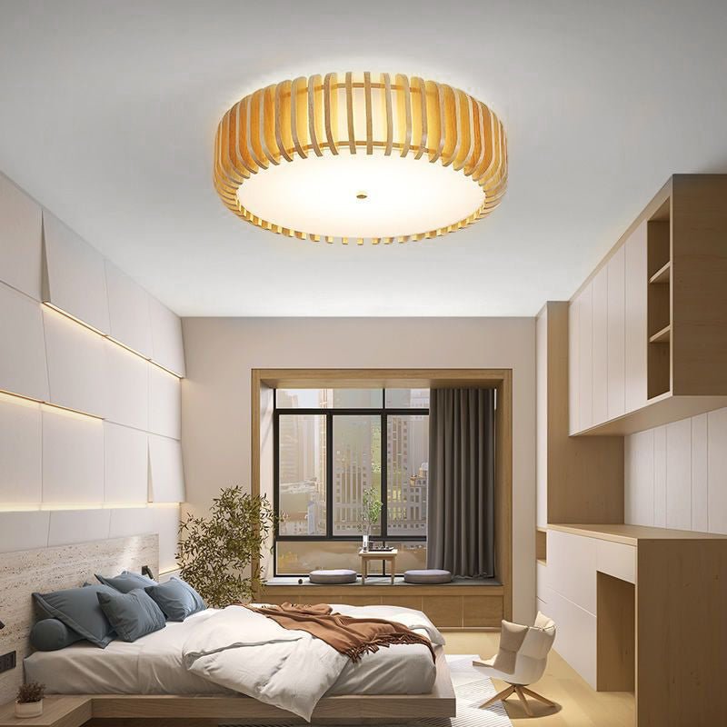 WINTERBOURNE WOODEN TRIO DIMMER CEILING LAMP