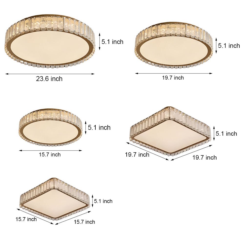 WINDSOR CRYSTAL EMBELLISHED FLUSH MOUNT LIGHTING