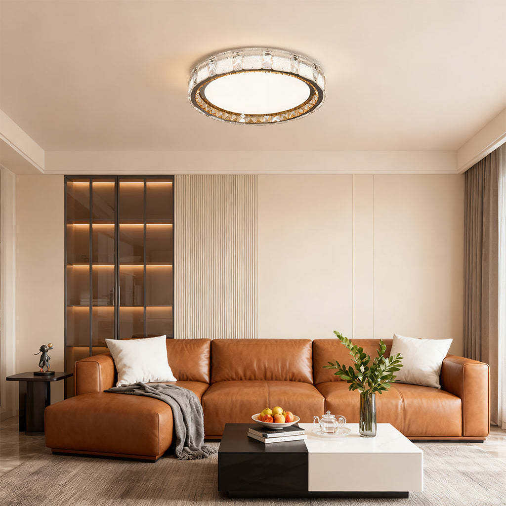 WINDSOR CRYSTAL FLUSH CEILING GLOW