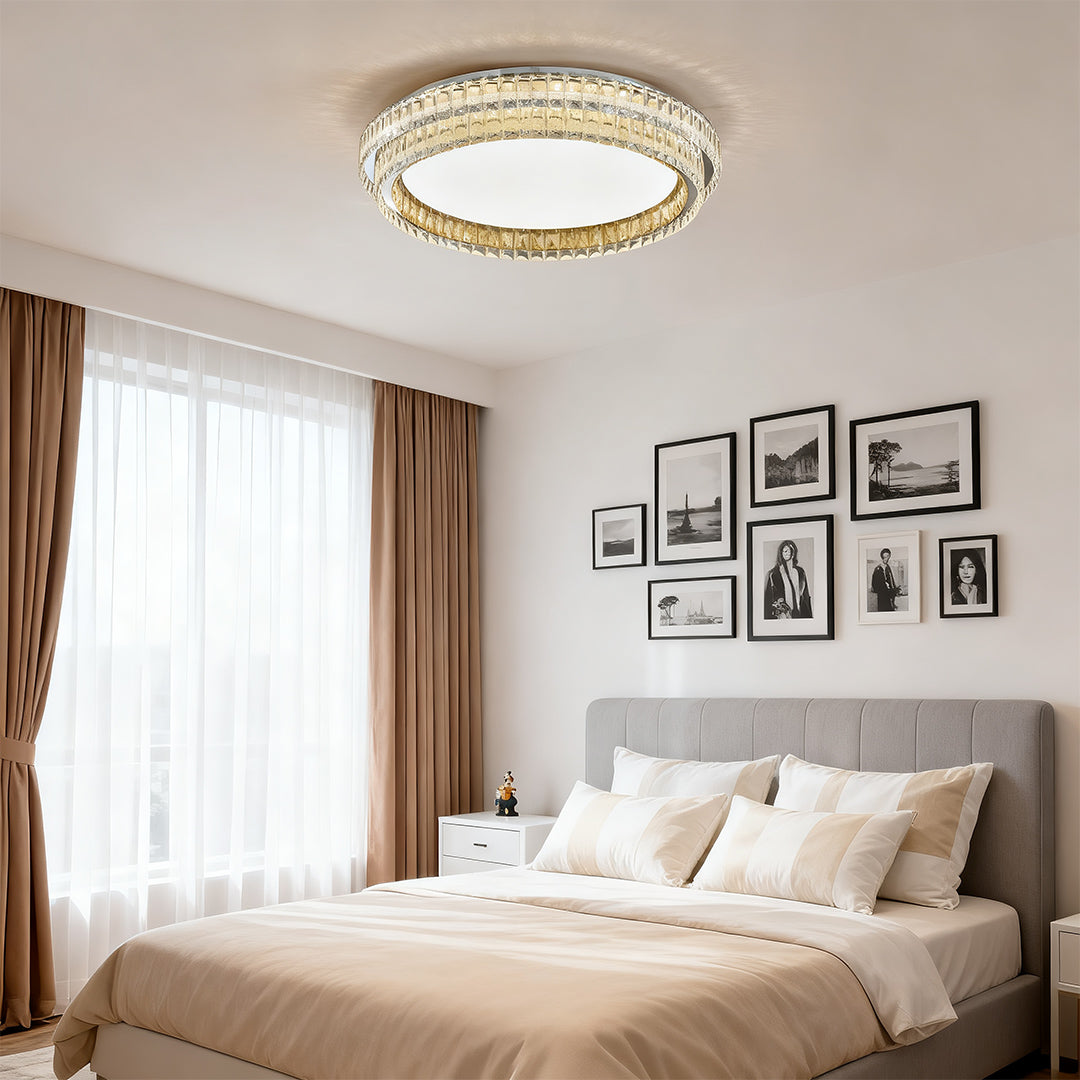 WINCHESTER CRYSTAL FLUSH-MOUNT ILLUMINATION