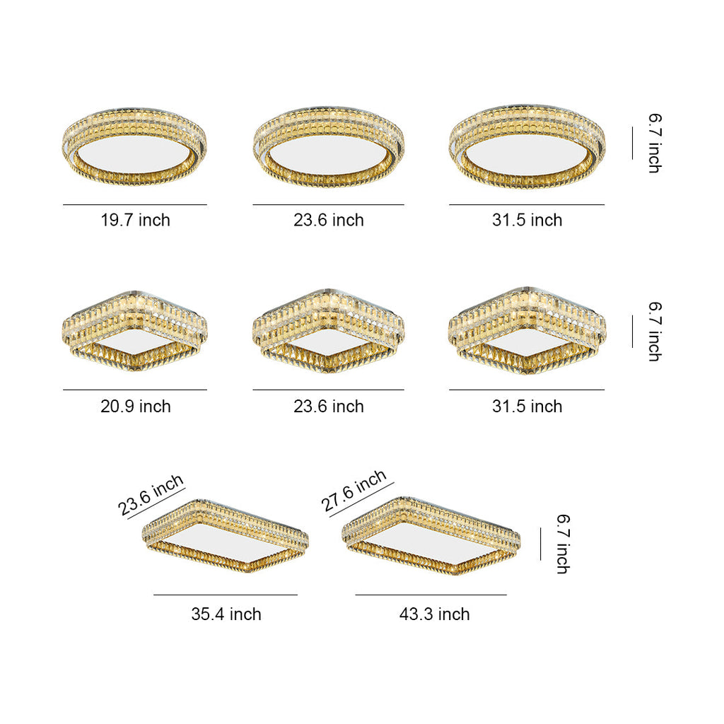 WINCHESTER CRYSTAL FLUSH-MOUNT ILLUMINATION