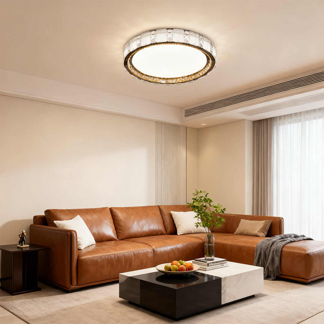 WINDSOR CRYSTAL FLUSH CEILING GLOW