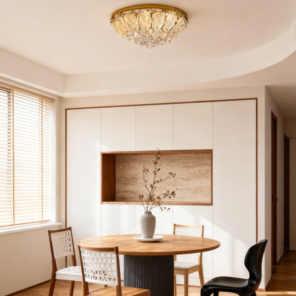 ALDERLEY CRYSTAL FLUSH MOUNT LIGHTING FIXTURE