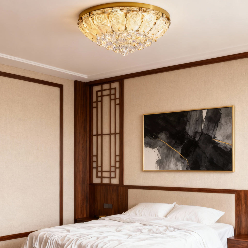 ALDERLEY CRYSTAL FLUSH MOUNT LIGHTING FIXTURE