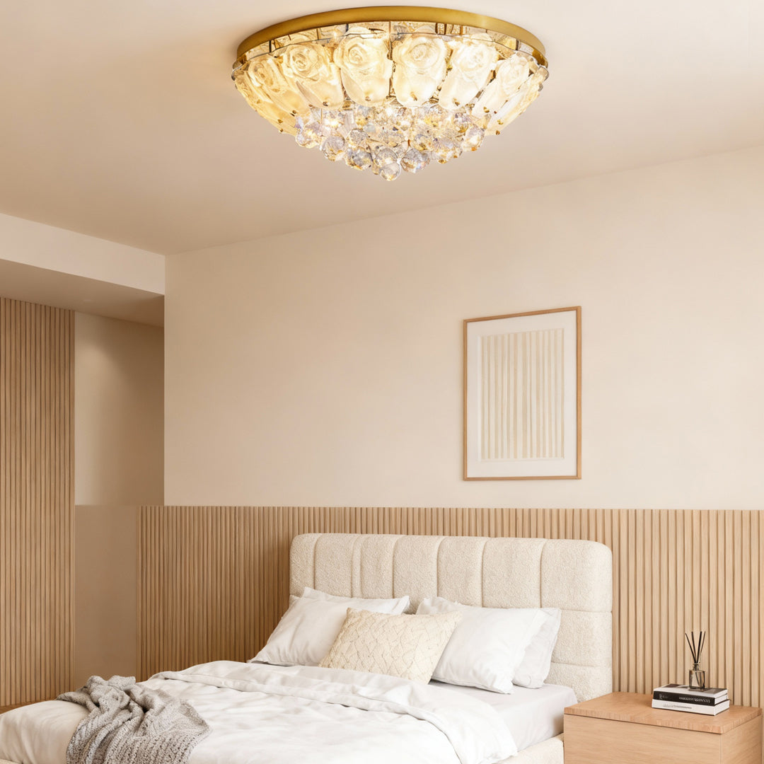 ALDERLEY CRYSTAL FLUSH MOUNT LIGHTING FIXTURE