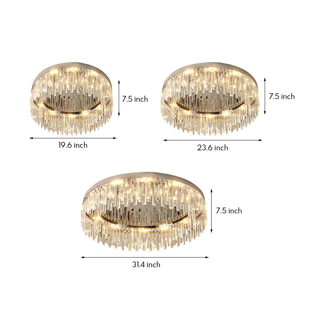 WINDSOR CRYSTAL CIRCULAR CEILING LANTERN