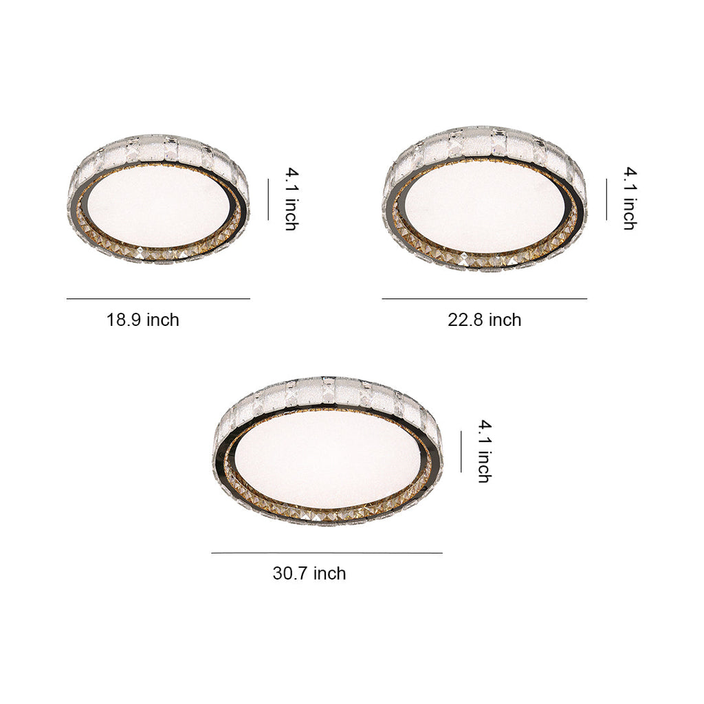 WINDSOR CRYSTAL FLUSH CEILING GLOW