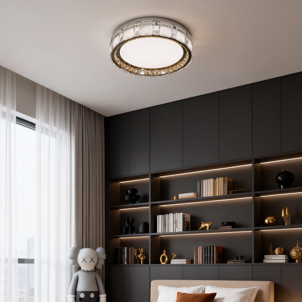 WINDSOR CRYSTAL FLUSH CEILING GLOW