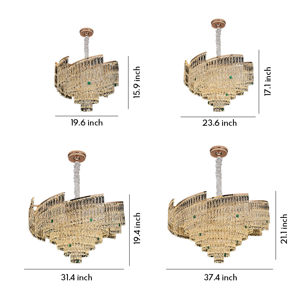 RAVENSHIRE CRYSTAL DROPLET CEILING LANTERN