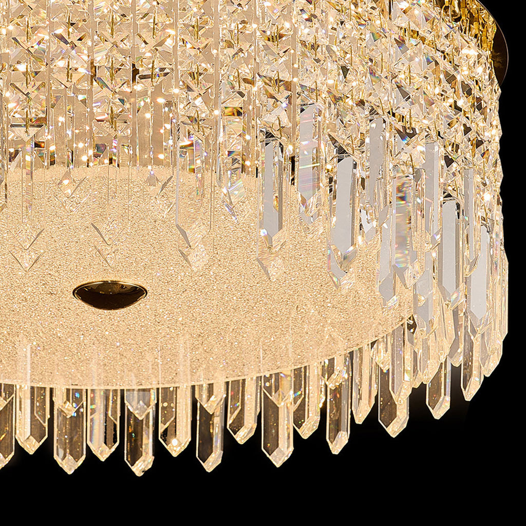 WINTHROP CRYSTAL FLUSH-MOUNTED LIGHT FIXTURE