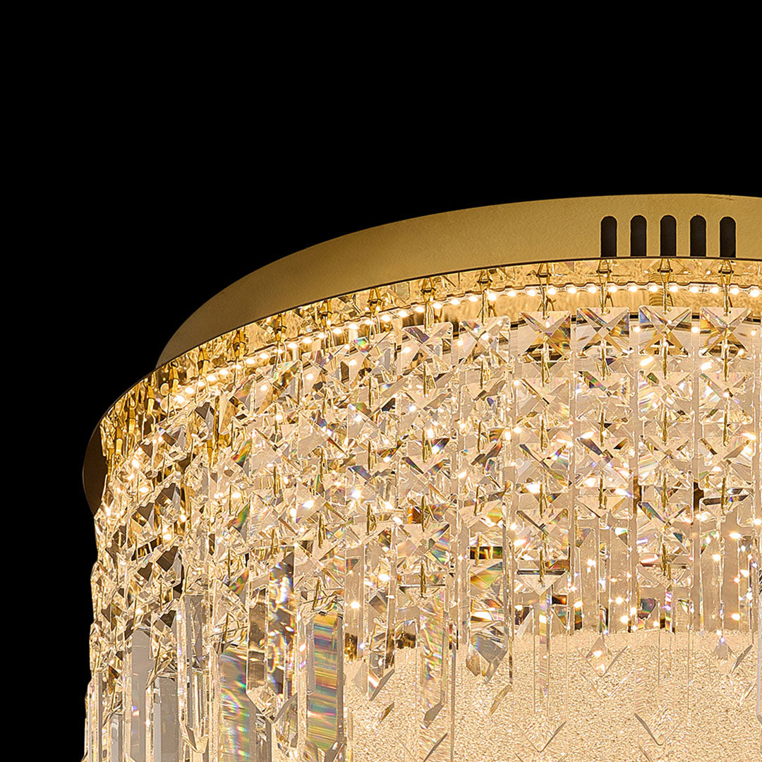 WINTHROP CRYSTAL FLUSH-MOUNTED LIGHT FIXTURE