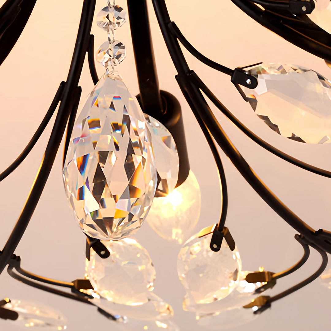 WILLOUGHBY CRYSTAL LEAF FLUSH MOUNT LIGHTING"
2. "HARTFORD GLASS CANOPY CHANDELIER"
3. "MONTCLAIR SEMI-FLUSH CRYSTAL GLOW LIGHT"
4. "PENNINGTON FOLIAGE INSPIRATION CEILING LAMP"
5. "CAVENDISH ARTISAN CRYSTAL FLUSH LIGHT"
6. "ASHFORD NATURAL LEAF CEILING I