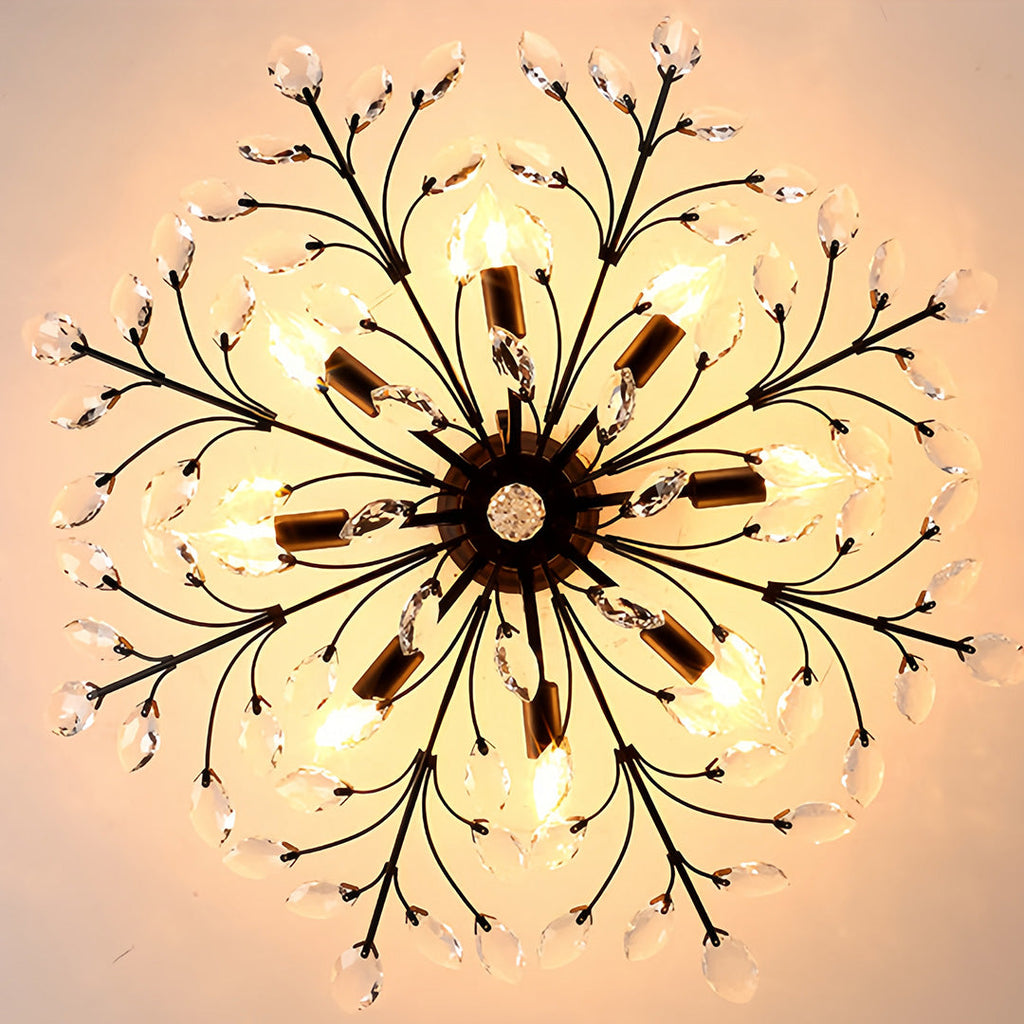 WILLOUGHBY CRYSTAL LEAF FLUSH MOUNT LIGHTING"
2. "HARTFORD GLASS CANOPY CHANDELIER"
3. "MONTCLAIR SEMI-FLUSH CRYSTAL GLOW LIGHT"
4. "PENNINGTON FOLIAGE INSPIRATION CEILING LAMP"
5. "CAVENDISH ARTISAN CRYSTAL FLUSH LIGHT"
6. "ASHFORD NATURAL LEAF CEILING I