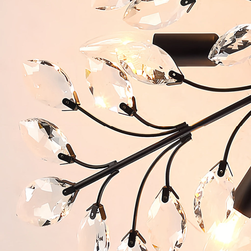 WILLOUGHBY CRYSTAL LEAF FLUSH MOUNT LIGHTING"
2. "HARTFORD GLASS CANOPY CHANDELIER"
3. "MONTCLAIR SEMI-FLUSH CRYSTAL GLOW LIGHT"
4. "PENNINGTON FOLIAGE INSPIRATION CEILING LAMP"
5. "CAVENDISH ARTISAN CRYSTAL FLUSH LIGHT"
6. "ASHFORD NATURAL LEAF CEILING I