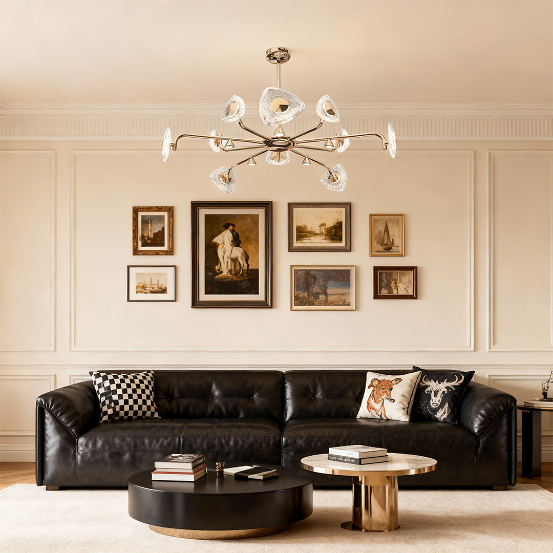 CHARLESTON CRYSTAL GLOBE CEILING LANTERN