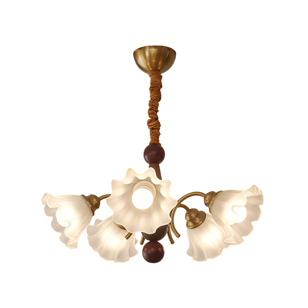 WINTERBOURNE FLORAL GLASS CEILING LANTERN