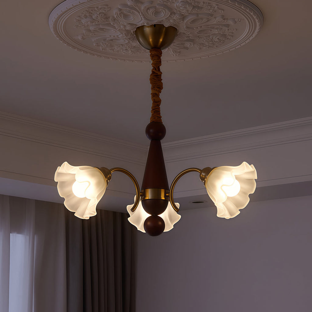 WINTERBOURNE FLORAL GLASS CEILING LANTERN