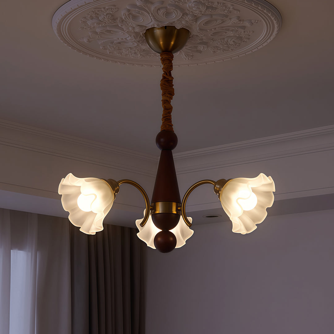 WINTERBOURNE FLORAL GLASS CEILING LANTERN