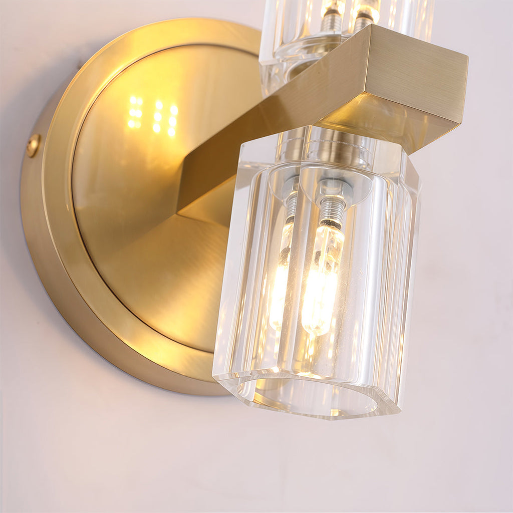 WINTHROP COPPER CRYSTAL WALL LANTERN