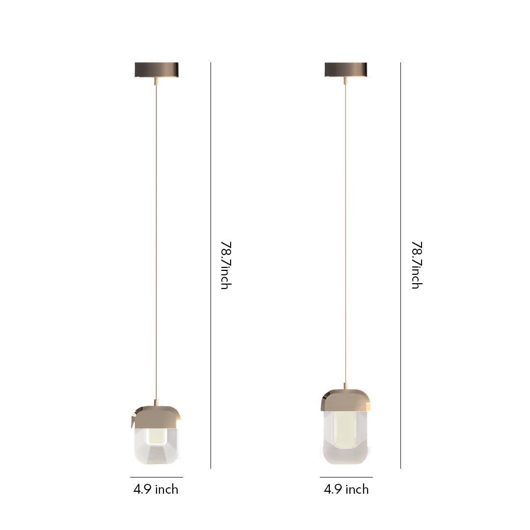 WINDSOR CRYSTAL DROPLET ADJUSTABLE PENDANT LIGHTING