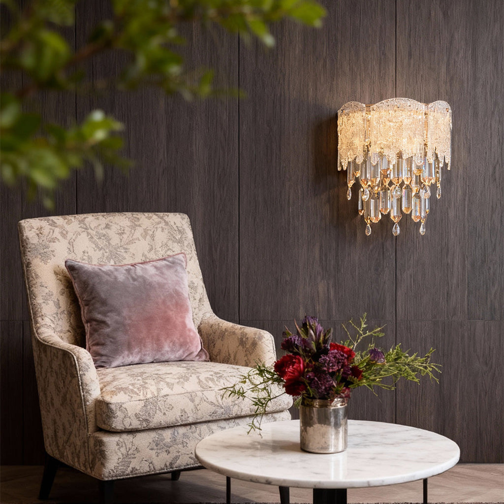 WINDSOR CRYSTAL EMBELLISHED WALL LANTERN