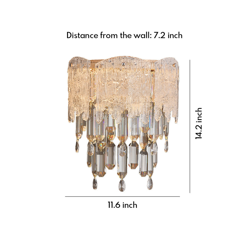 WINDSOR CRYSTAL EMBELLISHED WALL LANTERN