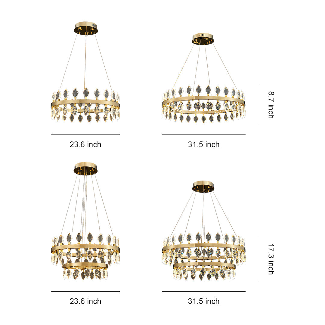VITTORIA LUMINAIRE DOME CHANDELIER