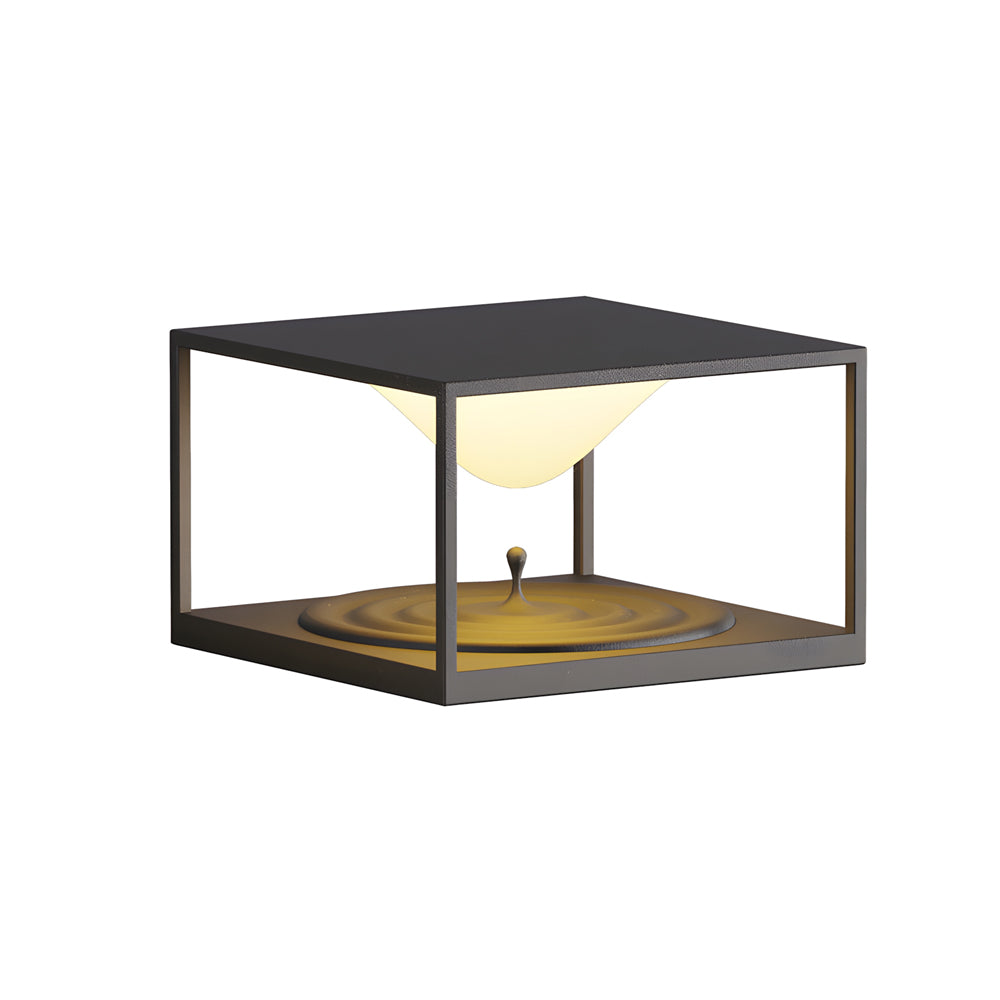 WINDSOR SQUARE POST LANTERN, OUTDOOR WATER-RESISTANT STAINLESS STEEL