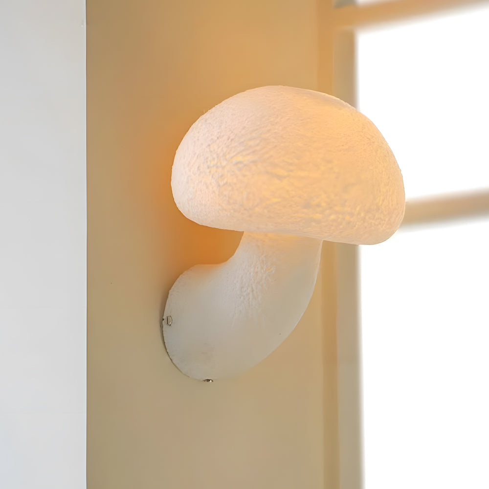 FENWICK MUSHROOM RESIN WALL SCONCE WITH WARM GLOW